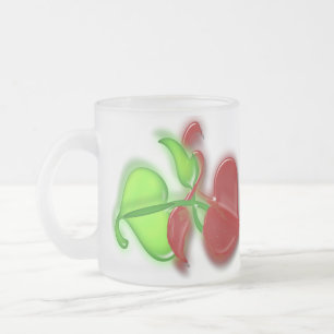 Mug - Entertwined Leaves Matglas Koffiemok