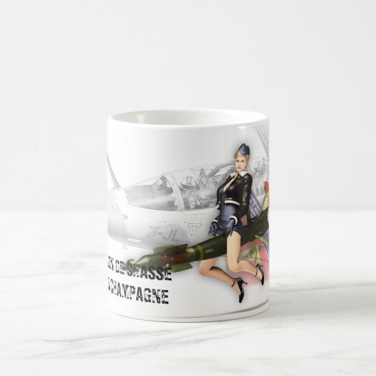 Mug Escadron de Chasse 02.003 Champagne - PIN UP Koffiemok (Center)