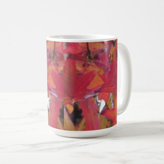 Mug - Fall Leaves Koffiemok (Voorkant rechts)
