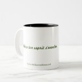 MUG "Feline" Tweekleurige Koffiemok (Voorkant links)
