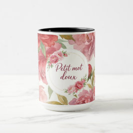 Mug floral Petit mot doux Mok