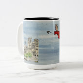 Mug: Flying Joanna and Grace Cathedral Tweekleurige Koffiemok (Voorkant links)