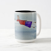 Mug: Flying Joanna and Grace Cathedral Tweekleurige Koffiemok (Voorkant rechts)