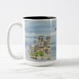 Mug: Flying Joanna and Grace Cathedral Tweekleurige Koffiemok