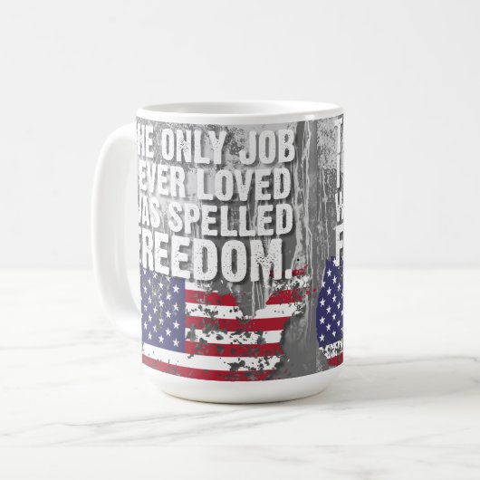 Mug – Freedom Job Koffiemok (Voorkant links)