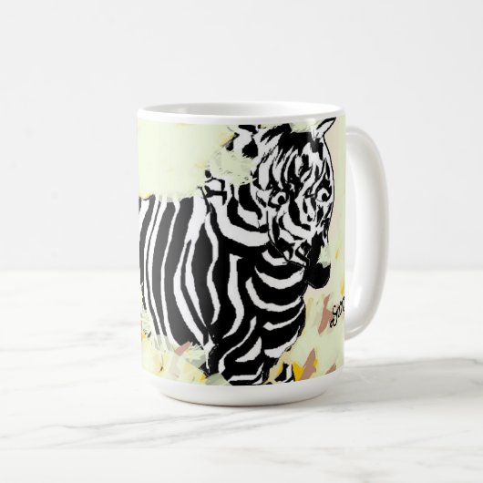 Mug : Freedom Of The Zebra  Koffiemok (Voorkant rechts)