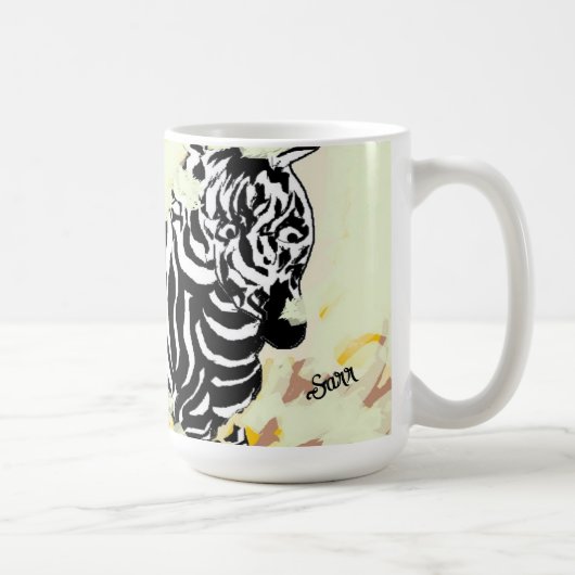 Mug : Freedom Of The Zebra  Koffiemok (Rechts)