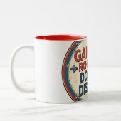 MUG "GAME IN ROGRESS - DO NOT DISTURB". TWEEKLEURIGE KOFFIEMOK (Links)