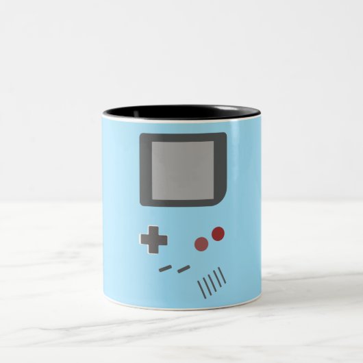 mug game tweekleurige koffiemok (Center)