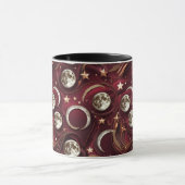 Mug - Garnet Red Celestial Moon Mok (Midden)