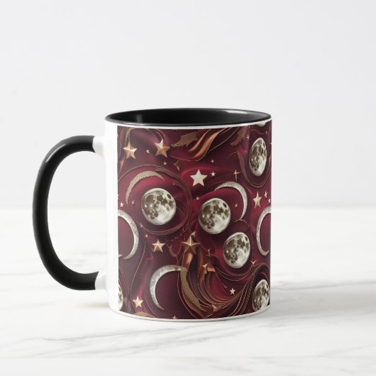 Mug - Garnet Red Celestial Moon Mok (Links)