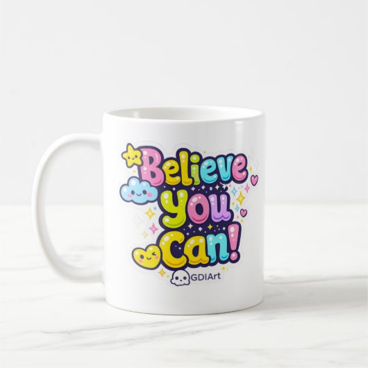 MUG - Geloof in jezelf Koffiemok (Links)