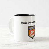 Mug gendarmerie tweekleurige koffiemok (Voorkant links)