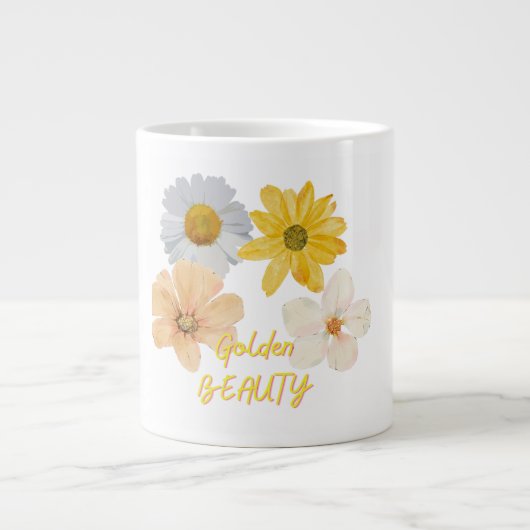 Mug golden beauty grote koffiekop (Voorkant)