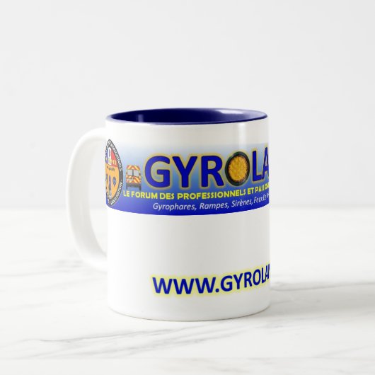 MUG GYROLAND BANNIERE TWEEKLEURIGE KOFFIEMOK (Voorkant links)