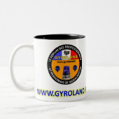 MUG GYROLAND-project Tweekleurige Koffiemok (Links)