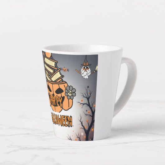 Mug Halloween mignon Latte Mok (Rechterhoek)
