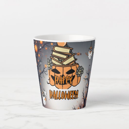 Mug Halloween mignon Latte Mok (Voorkant)