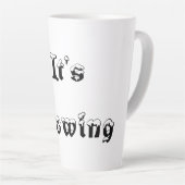 Mug het sneeuwt latte mok (Rechterhoek)