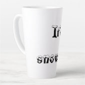 Mug het sneeuwt latte mok (Linkerhoek)