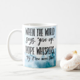 Mug Hoop Fluistert, Probeer Het Nog Een Keer Koffiemok