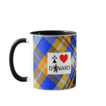 Mug I love Dinard en tartan