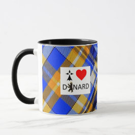Mug I love Dinard en tartan Mok