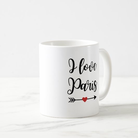 Mug "I Love Paris" Koffiemok (Voorkant rechts)