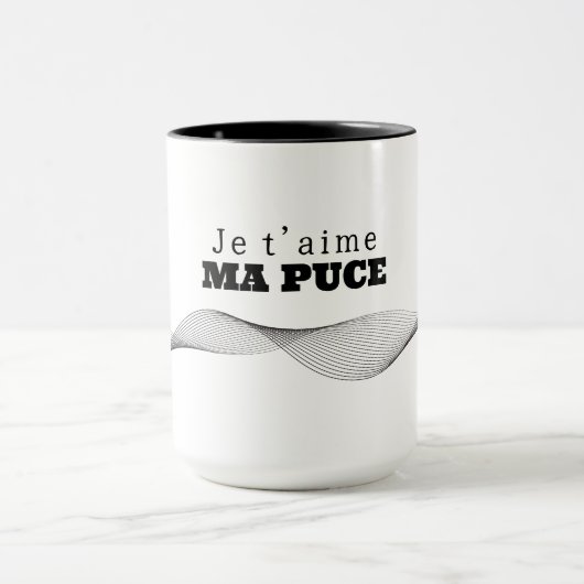 Mug Ik hou van je Ma Puce Mok (Midden)