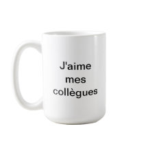 Mug Ik hou van mijn collega's, ik geef de voorkeur