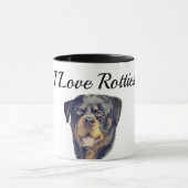 Mug Ik hou van Rotties Ontwerp door Mok (Midden)