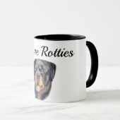 Mug Ik hou van Rotties Ontwerp door Mok (Voorkant rechts)