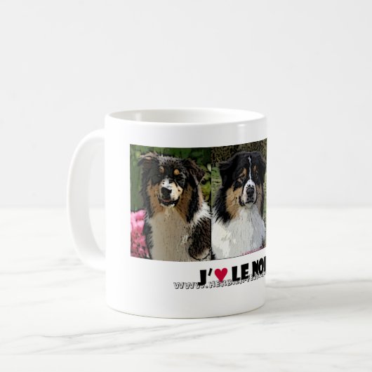 MUG "Ik hou van zwart" Koffiemok (Voorkant links)
