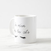 Mug ik vecht met de wimpers koffiemok (Voorkant links)