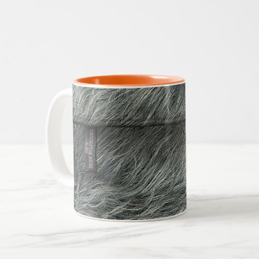 Mug Irish Wolfhound Tweekleurige Koffiemok (Voorkant links)