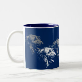 Mug Irish Wolfhound Tweekleurige Koffiemok