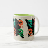 Mug Irish Wolfhounds Tweekleurige Koffiemok (Voorkant rechts)