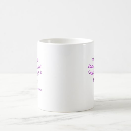 Mug is niet bang om langzaam vooruit te gaan koffiemok (Center)