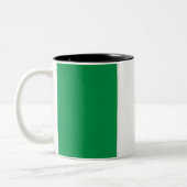 Mug Italy Flag Tweekleurige Koffiemok (Links)