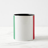 Mug Italy Flag Tweekleurige Koffiemok (Center)