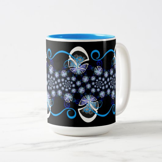 MUG Jimette Design Deco Tweekleurige Koffiemok (Voorkant rechts)