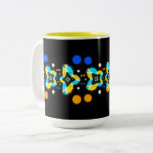 MUG Jimette Design Deco Tweekleurige Koffiemok (Voorkant links)