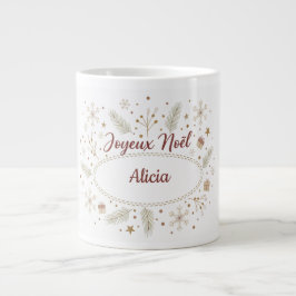Mug Joyeux Noël Voornaam - Cosy Christmas Grote Koffiekop
