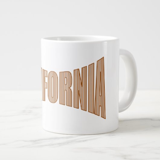 MUG JUMBO CALIFORNIA GROTE KOFFIEKOP (Voorkant rechts)