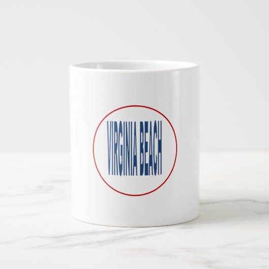 MUG JUMBO VIRGINIA BEACH GROTE KOFFIEKOP (Voorkant)