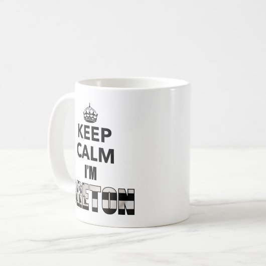 Mug Keep calm i'm Breton Koffiemok (Voorkant links)