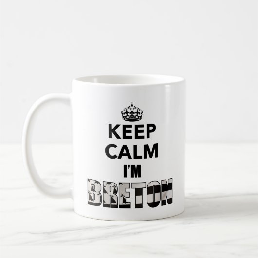 Mug Keep calm i'm Breton Koffiemok (Links)