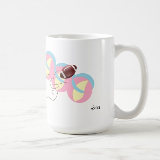 Mug   : Kick Off for a Coffee Break . Koffiemok (Rechts)