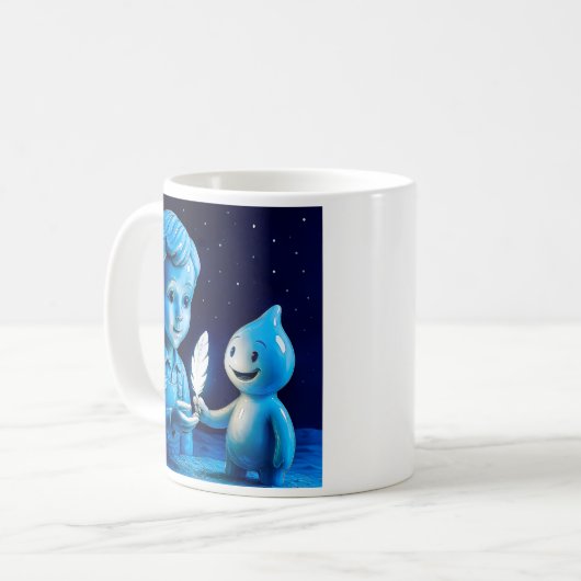 Mug Kind van de blauwe maan Koffiemok (Voorkant links)