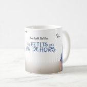 Mug "Kleine stappen naar buiten" Koffiemok (Voorkant rechts)